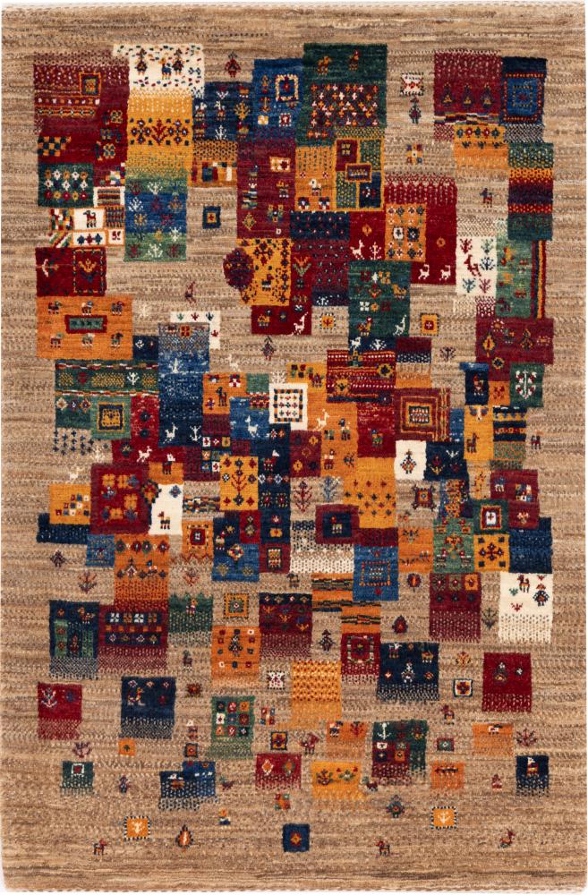 Perzisch tapijt Perzisch Gabbeh Loribaft Nowbaft 131x89 131x89, Perzisch tapijt Handgeknoopte