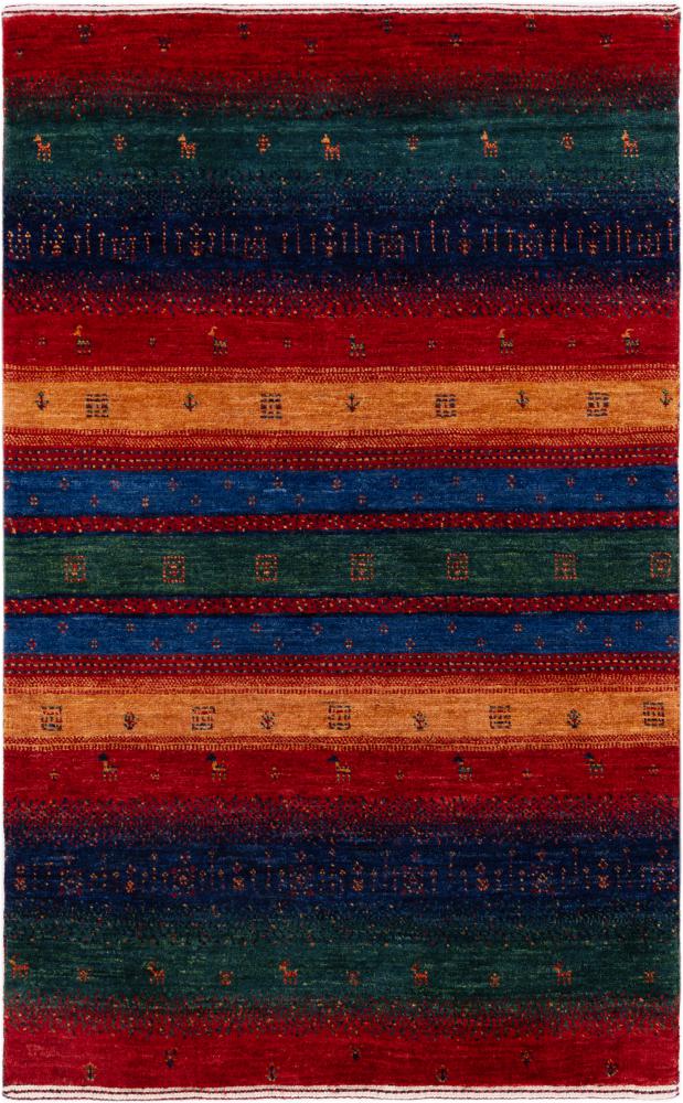 Tapis persan Persan Gabbeh Loribaft Essence 126x81 126x81, Tapis persan Noué à la main