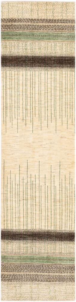 Persian Rug Persian Gabbeh Loribaft Tabiilbaft 11'3"x2'8" 11'3"x2'8", Persian Rug Knotted by hand