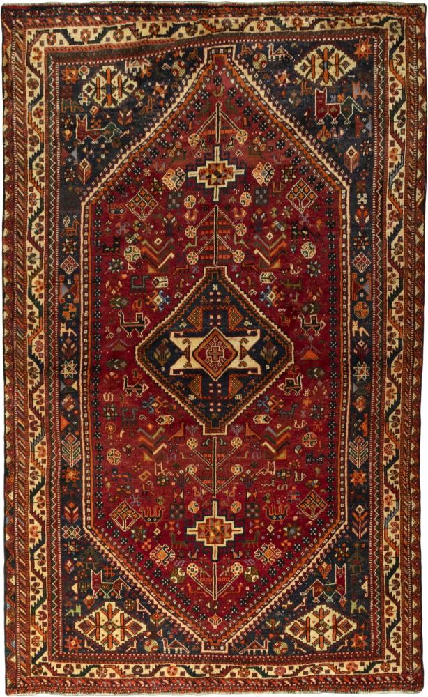 Persian Rug Shiraz 267x168 267x168, Persian Rug Knotted by hand
