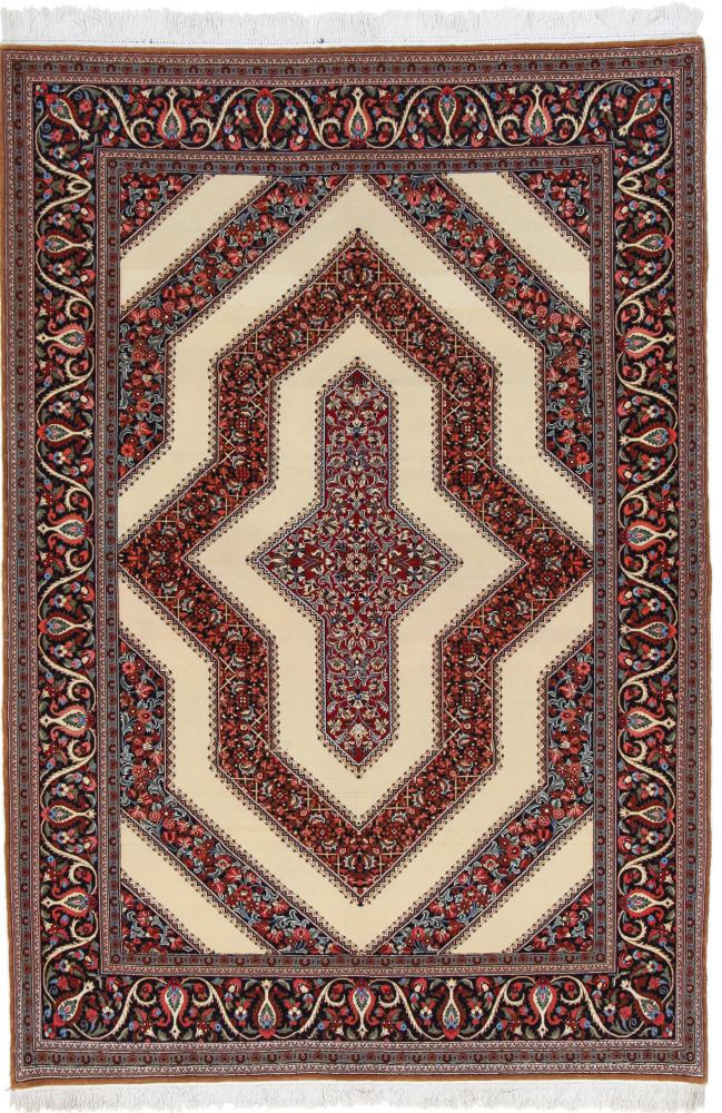 Tappeto persiano Qum 203x140 203x140, Tappeto persiano Annodato a mano