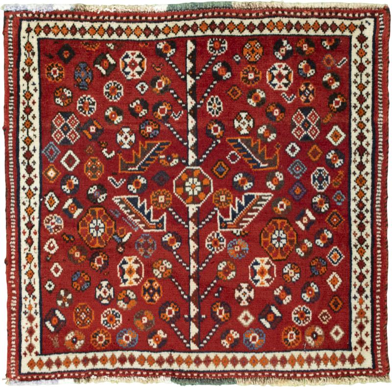 Persian Rug Shiraz 55x61 55x61, Persian Rug Knotted by hand