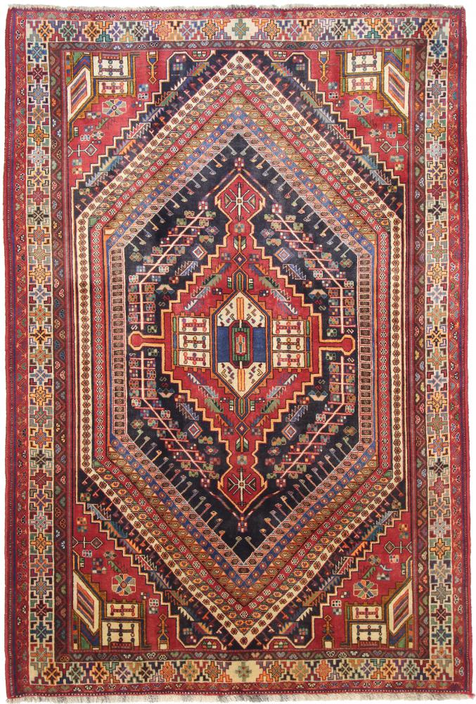 Tapete persa Ghashghai 279x188 279x188, Tapete persa Atado à mão