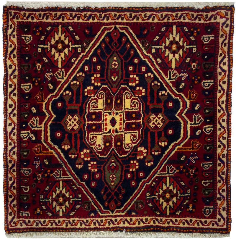 Persialainen matto Ghashghai 59x64 59x64, Persialainen matto Solmittu käsin