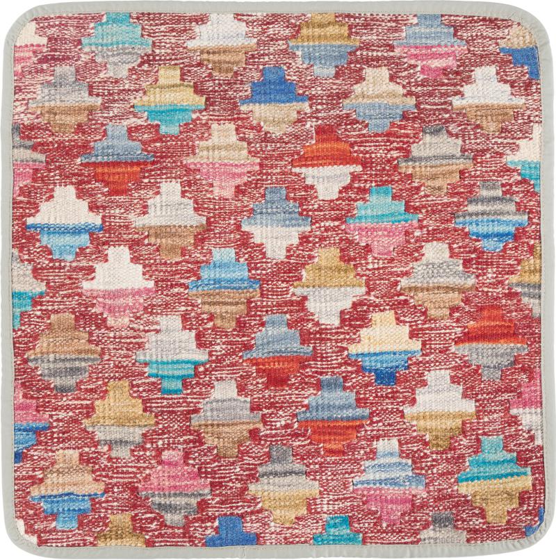 Afghanska mattan Kilim Afghan Kuddfodral 45x45 45x45, Persisk matta Knuten för hand