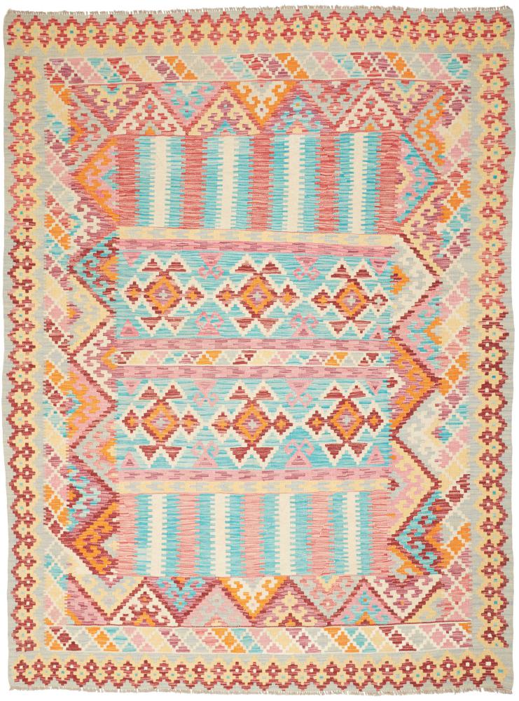 Afganistan-matto Kelim Afghan 246x183 246x183, Persialainen matto kudottu