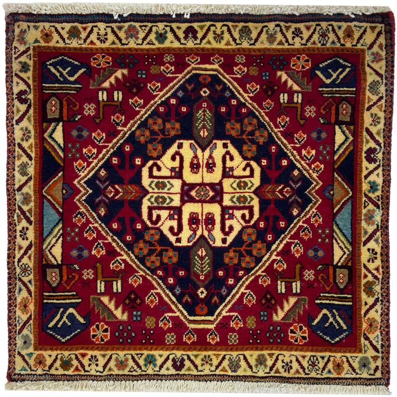 Covor persan Ghashghai 64x66 64x66, Covor persan Lucrate de mână