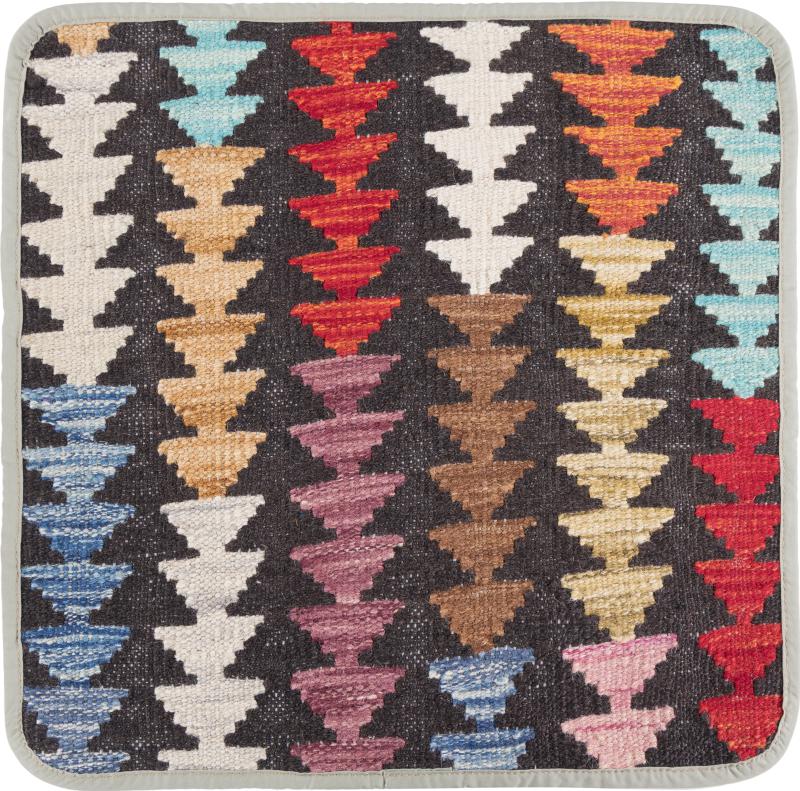 Afghanska mattan Kilim Afghan Kuddfodral 45x45 45x45, Persisk matta Knuten för hand