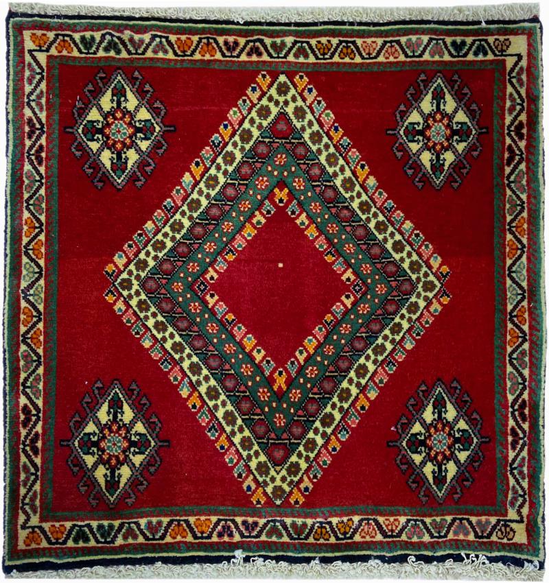 Perzisch tapijt Ghashghai 61x61 61x61, Perzisch tapijt Handgeknoopte