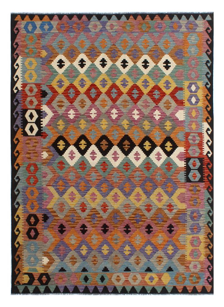 Afghan rug Kilim Afghan 9'8"x6'6" 9'8"x6'6", Persian Rug Woven by hand