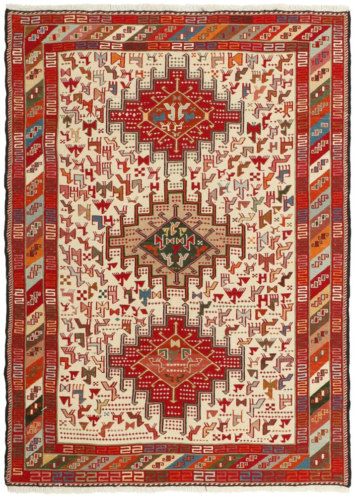 Perzsa szőnyeg Kilim Soumak Shahsavan 140x104 140x104, Perzsa szőnyeg Kézzel csomózva