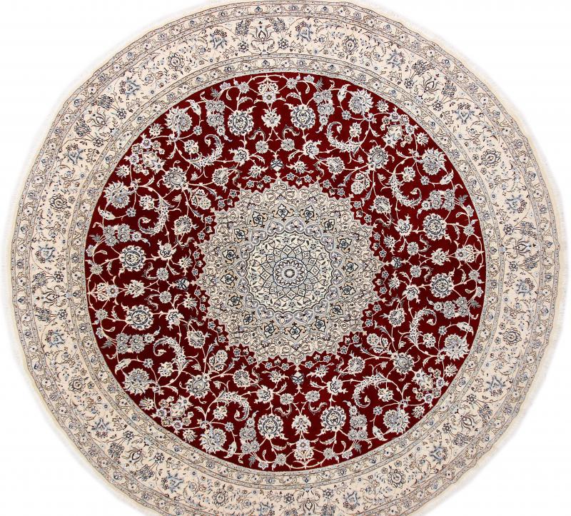 Tapis persan Naïn 9La 345x345 345x345, Tapis persan Noué à la main