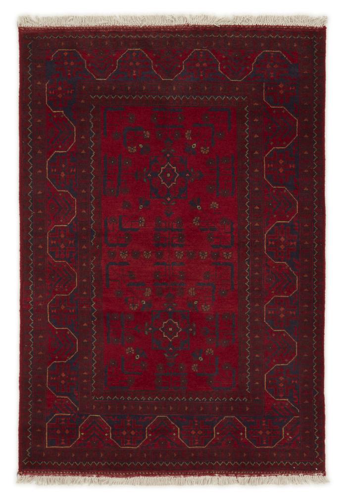 Afghan rug Khal Mohammadi 5'0"x3'5" 5'0"x3'5", Persian Rug Knotted by hand