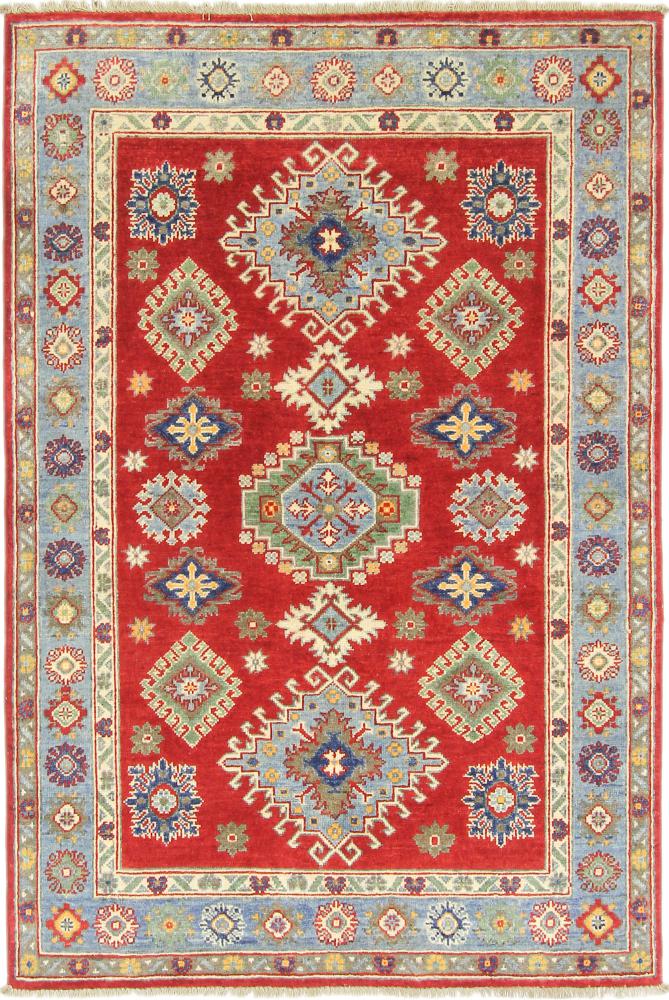 Afghan rug Kazak 5'10"x3'11" 5'10"x3'11", Persian Rug Knotted by hand