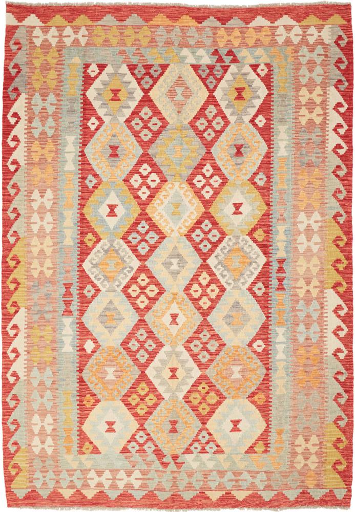 Afghanischer Teppich Kelim Afghan 244x169 244x169, Perserteppich Handgewebt