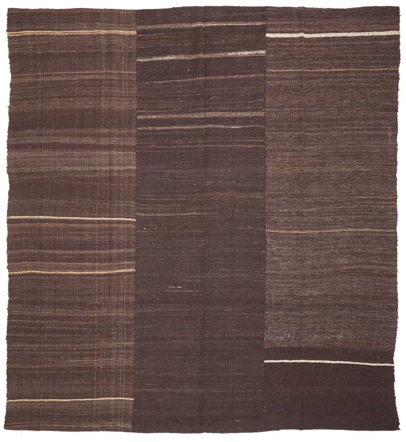 Persian Rug Kilim Fars Antique 10'4"x9'5" 10'4"x9'5", Persian Rug Woven by hand