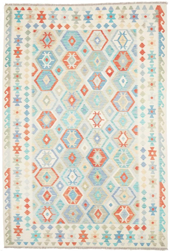 Afghanischer Teppich Kelim Afghan 298x197 298x197, Perserteppich Handgewebt