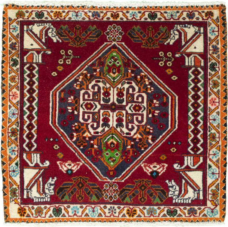 Persian Rug Shiraz 56x59 56x59, Persian Rug Knotted by hand