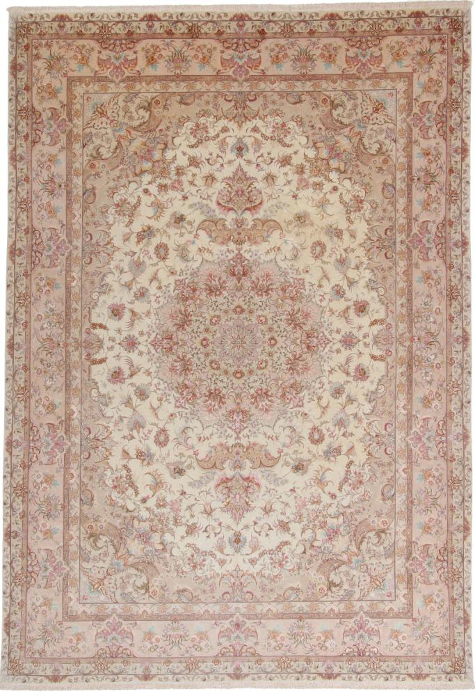 Persian Rug Tabriz 50Raj 11'10"x8'2" 11'10"x8'2", Persian Rug Knotted by hand