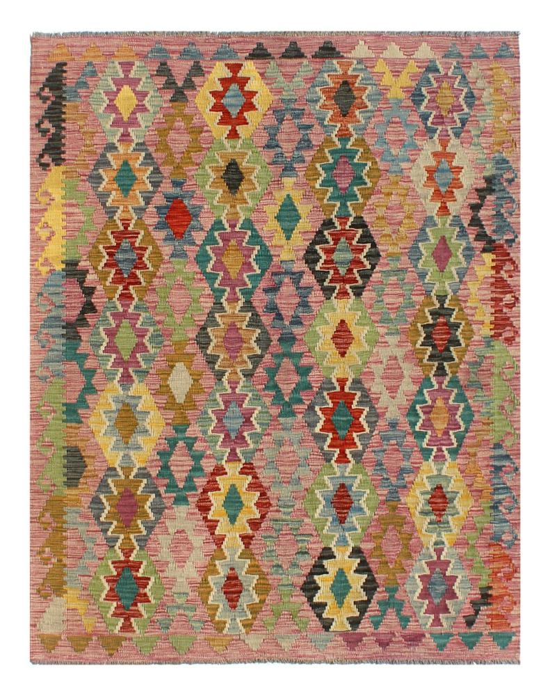 Afghan rug Kilim Afghan 6'5"x5'1" 6'5"x5'1", Persian Rug Woven by hand