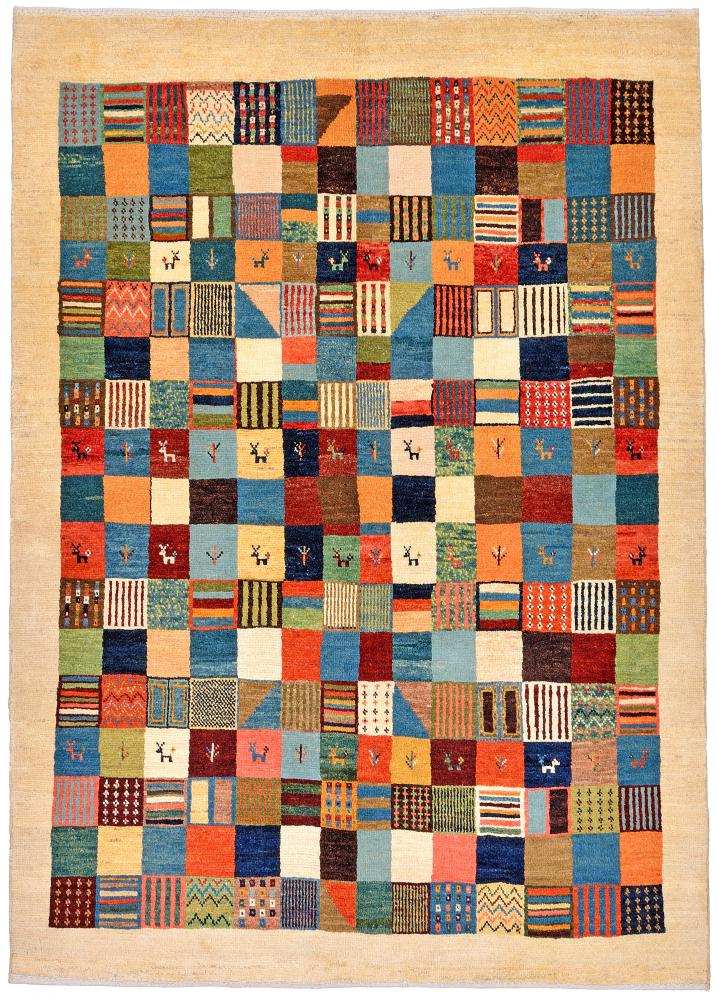 Persian Rug Persian Gabbeh Kashkuli 203x146 203x146, Persian Rug Knotted by hand