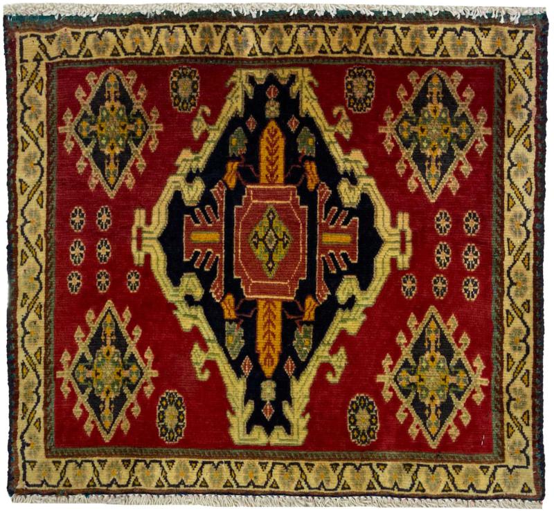 Persian Rug Ghashghai 54x58 54x58, Persian Rug Knotted by hand