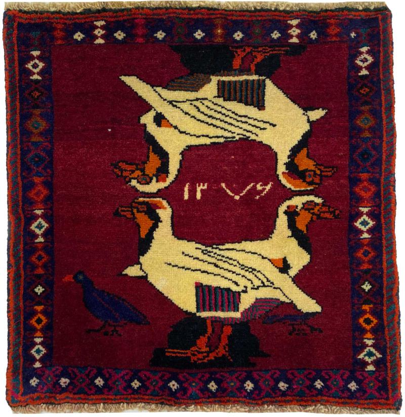 Persialainen matto Ghashghai 64x64 64x64, Persialainen matto Solmittu käsin
