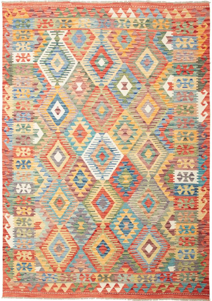 Afghanischer Teppich Kelim  Afghan 238x166 238x166, Perserteppich Handgewebt