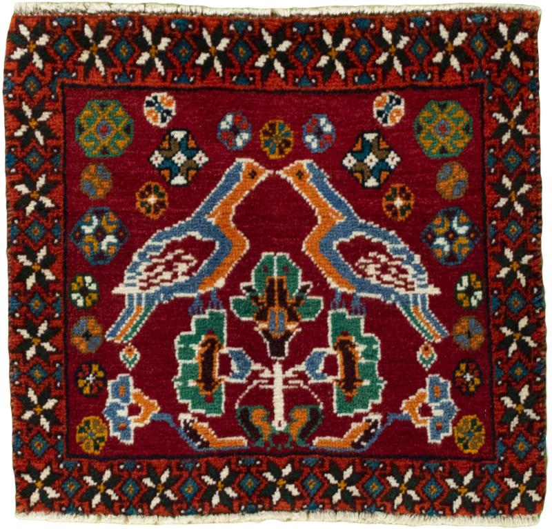 Persian Rug Shiraz 49x49 49x49, Persian Rug Knotted by hand