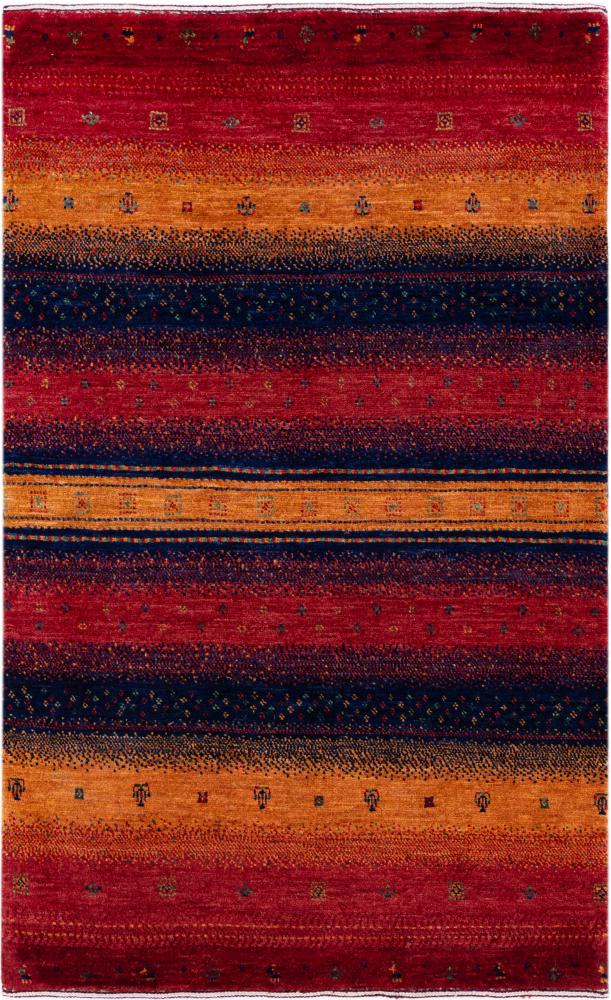 Persian rug Persian Gabbeh Loribaft Essence 4'2"x2'8" 4'2"x2'8", Persian rug Hand-knotted