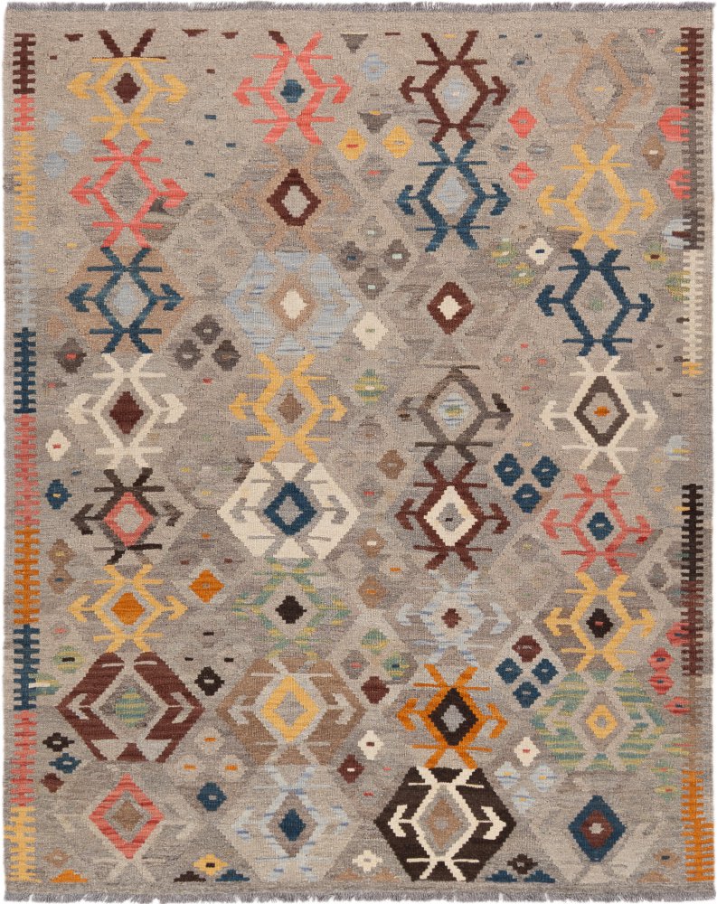 Afghaans tapijt Kilim Afghan 195x156 195x156, Perzisch tapijt Handgeweven