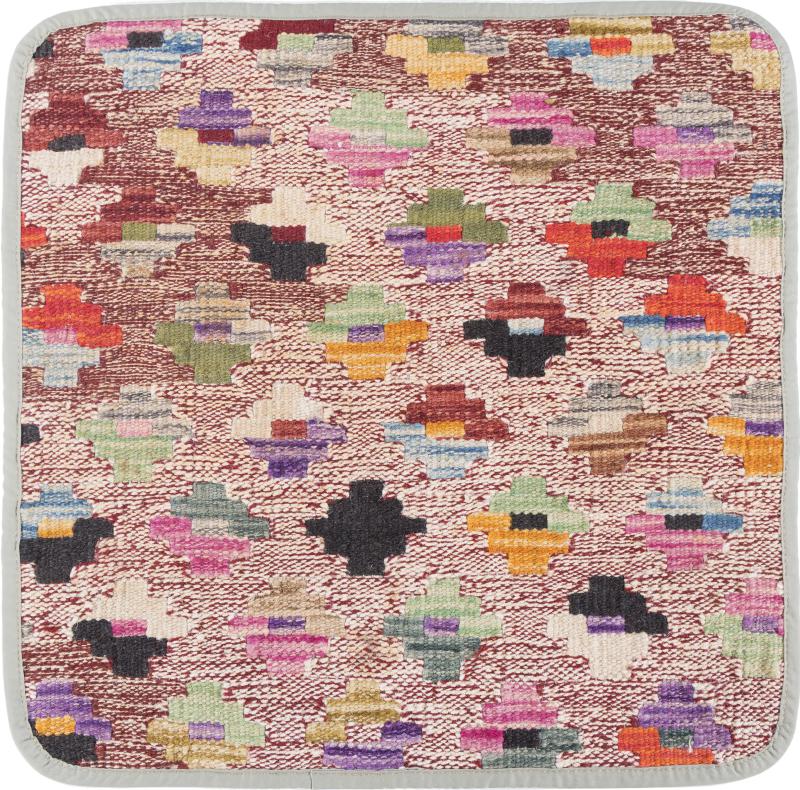 Afghanischer Teppich Kelim Afghan Kissenbezug 45x45 45x45, Perserteppich Handgeknüpft