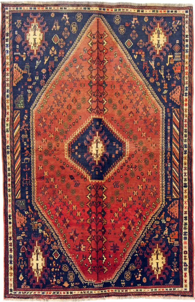 Persisk tæppe Ghashghai 251x165 251x165, Persisk tæppe Knyttet i hånden