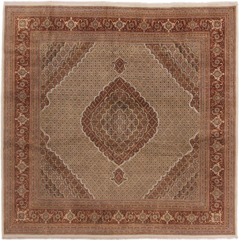 Tapis indien Tabriz 304x300 304x300, Tapis persan Noué à la main