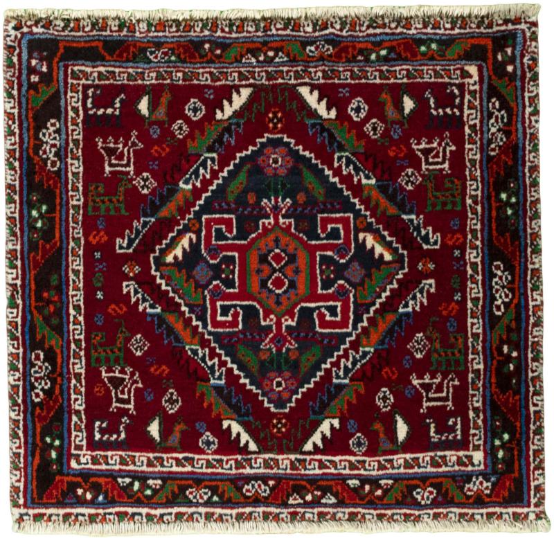 Covor persan Shiraz 57x61 57x61, Covor persan Lucrate de mână