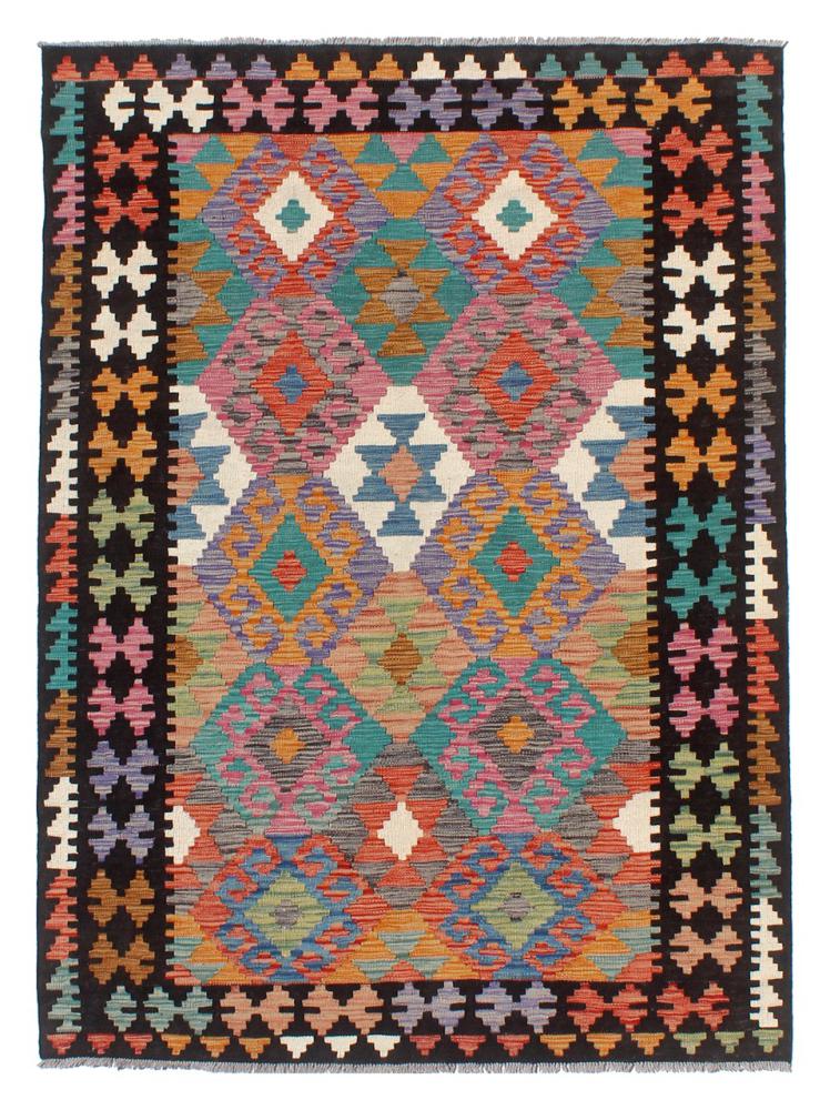 Afghan rug Kilim Afghan 6'10"x4'11" 6'10"x4'11", Persian Rug Woven by hand
