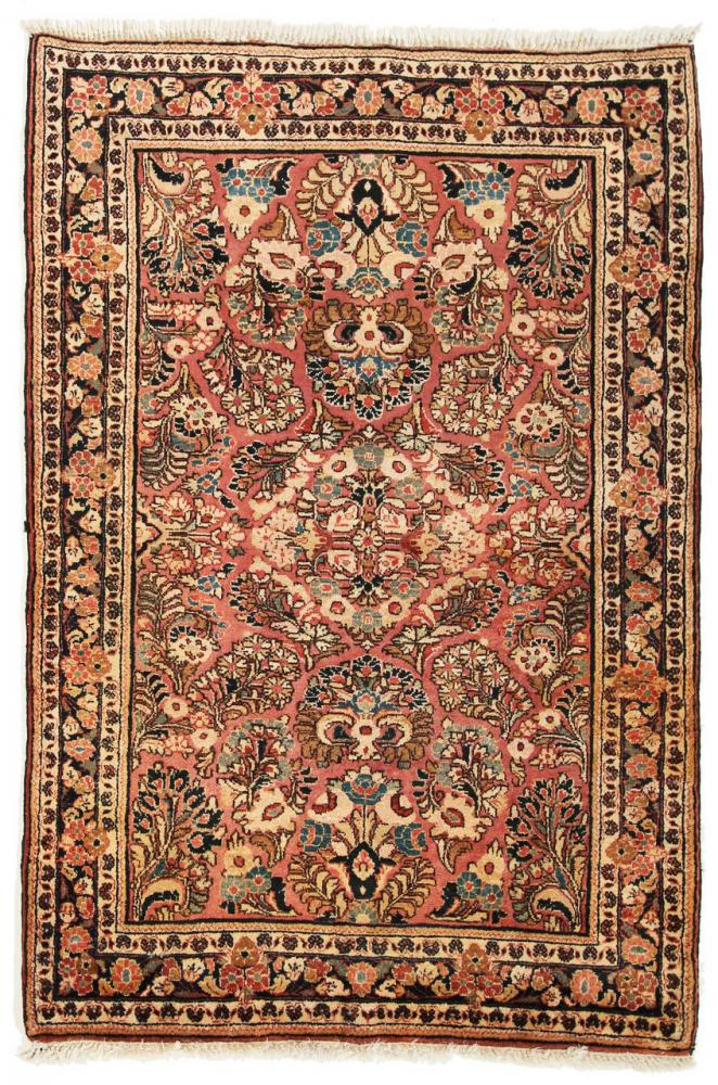 Persisk tæppe Sarough Antikke 150x100 150x100, Persisk tæppe Knyttet i hånden