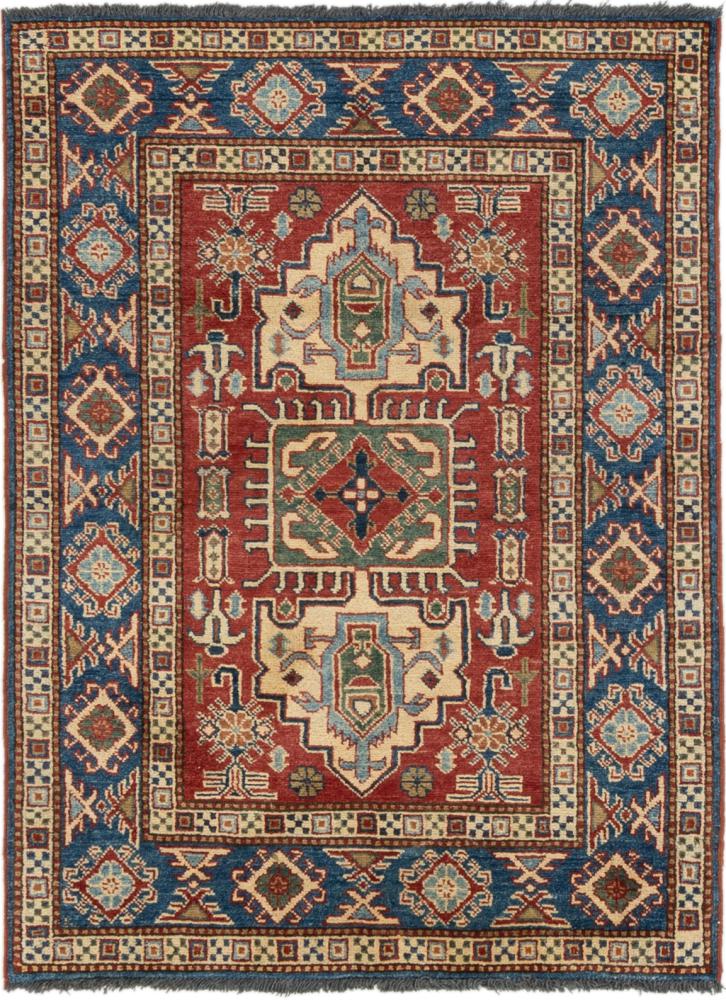 アフガンカーペット カザック 133x96 133x96,  ペルシャ絨毯 手織り