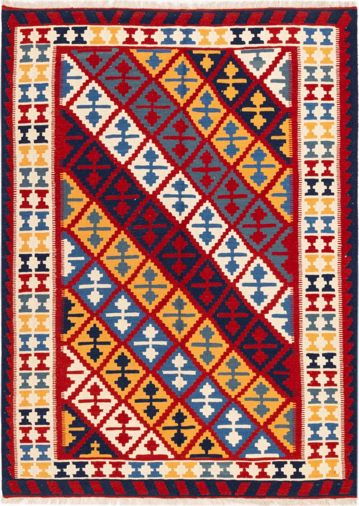 Tapis persan Kilim Fars Ghashghai 211x155 211x155, Tapis persan Tissé à la main