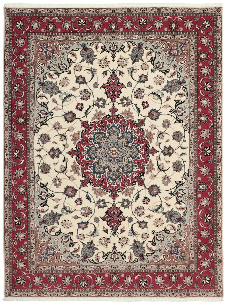 Persian Rug Tabriz 50Raj 6'7"x5'0" 6'7"x5'0", Persian Rug Knotted by hand