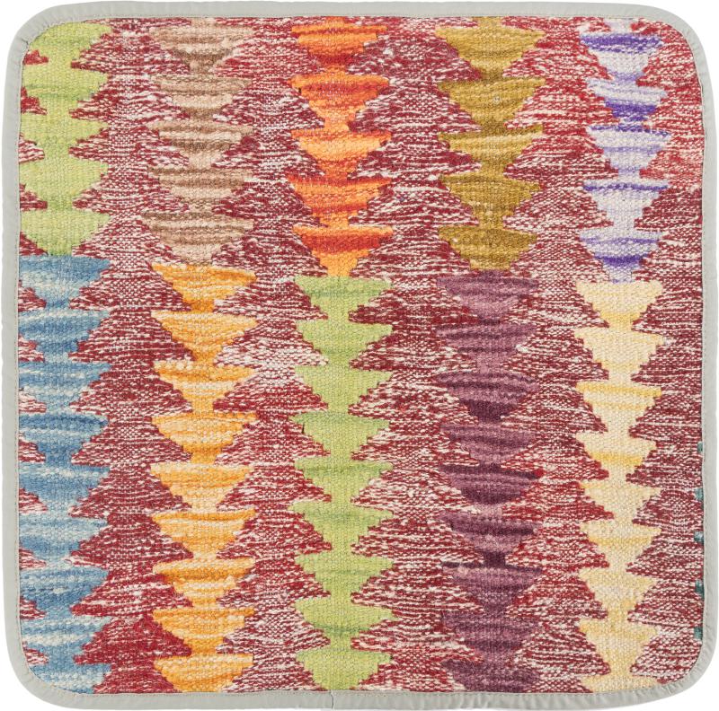 Afghanischer Teppich Kelim Afghan Kissenbezug 1'6"x1'6" 1'6"x1'6", Perserteppich Handgeknüpft