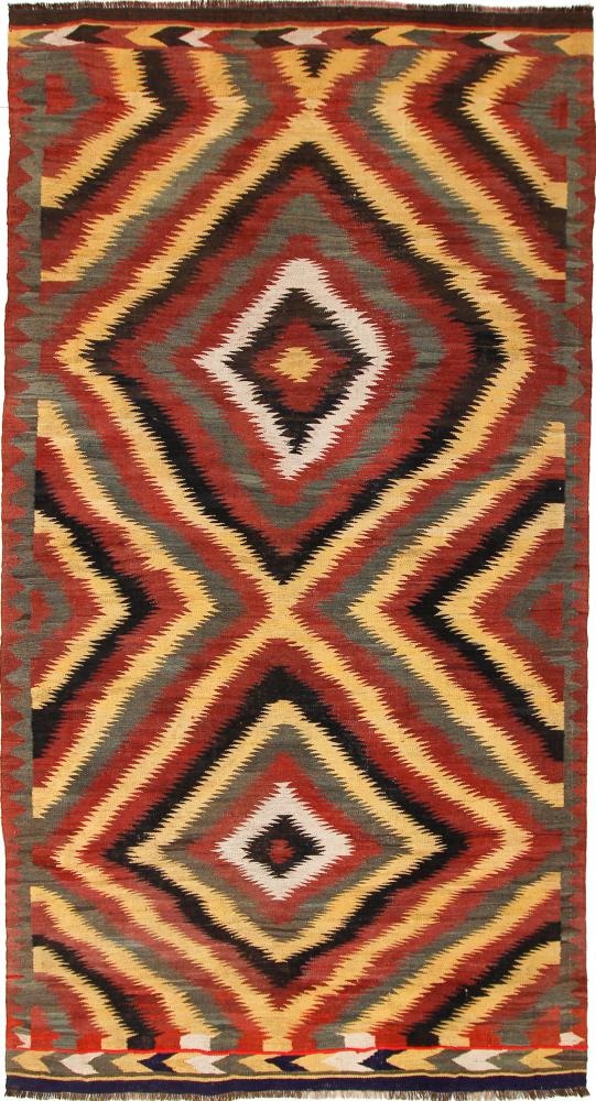 Perzsa szőnyeg Kilim Fars Azerbaijan Antik 11'3"x6'0" 11'3"x6'0", Perzsa szőnyeg szőttesek