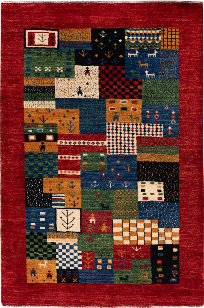 Perzisch tapijt Perzisch Gabbeh Loribaft Nowbaft 125x84 125x84, Perzisch tapijt Handgeknoopte