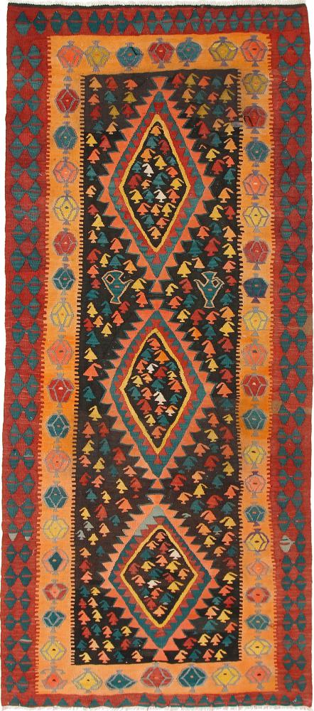 Tapete persa Kilim Fars Azerbaijan Antigo 311x134 311x134, Tapete persa Tecido à mão