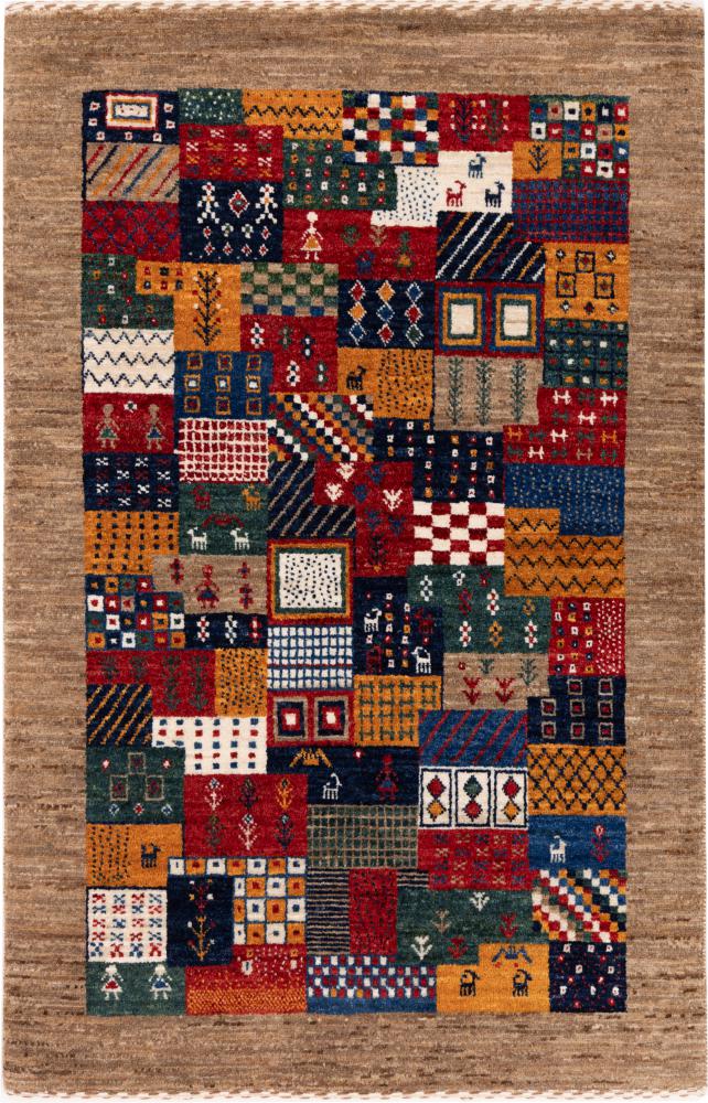 Perzisch tapijt Perzisch Gabbeh Loribaft Nowbaft 127x81 127x81, Perzisch tapijt Handgeknoopte