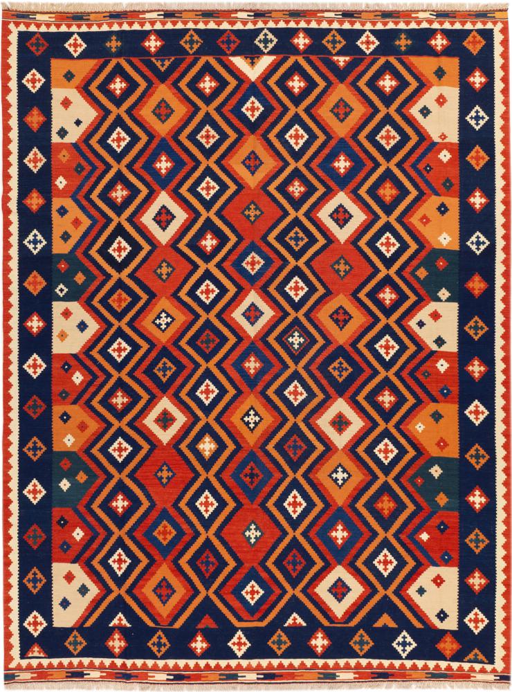 Alfombra persa Kilim Fars Ghashghai 342x255 342x255, Alfombra persa Tejido a mano