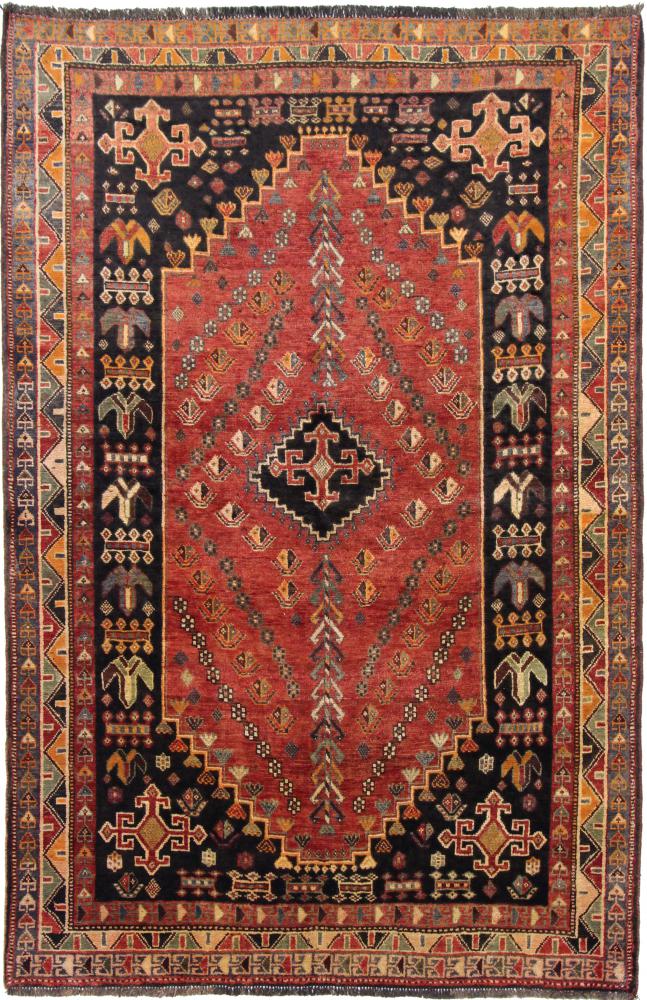 Tapete persa Shiraz 253x166 253x166, Tapete persa Atado à mão