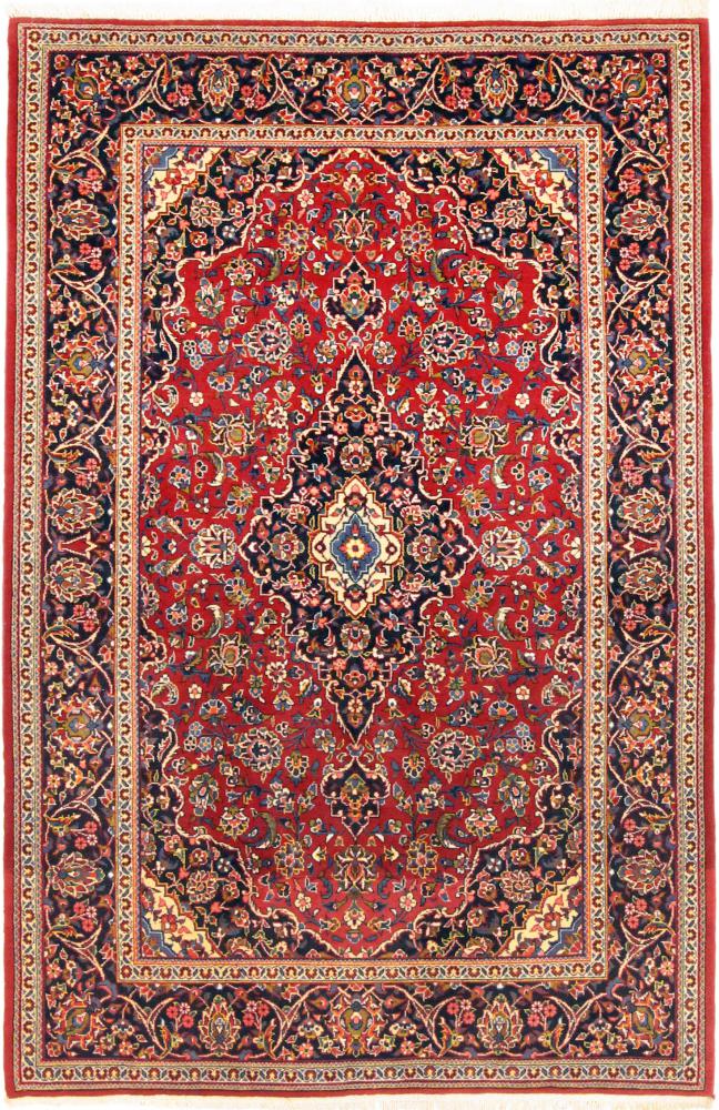 Tapete persa Keshan Velho 211x131 211x131, Tapete persa Atado à mão