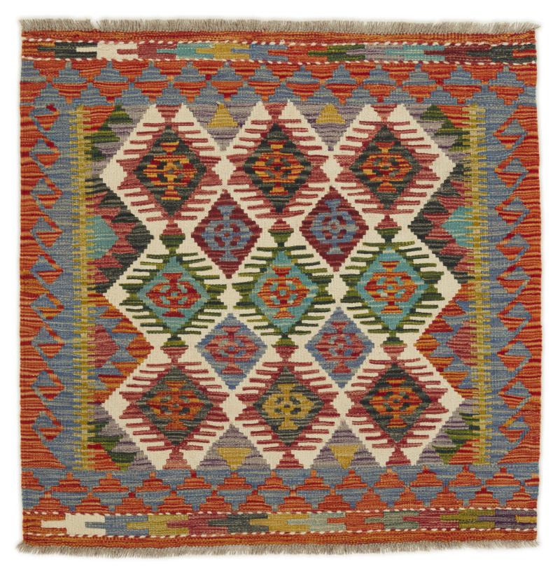 Alfombra afgana Kilim Afghan 100x98 100x98, Alfombra persa Tejido a mano