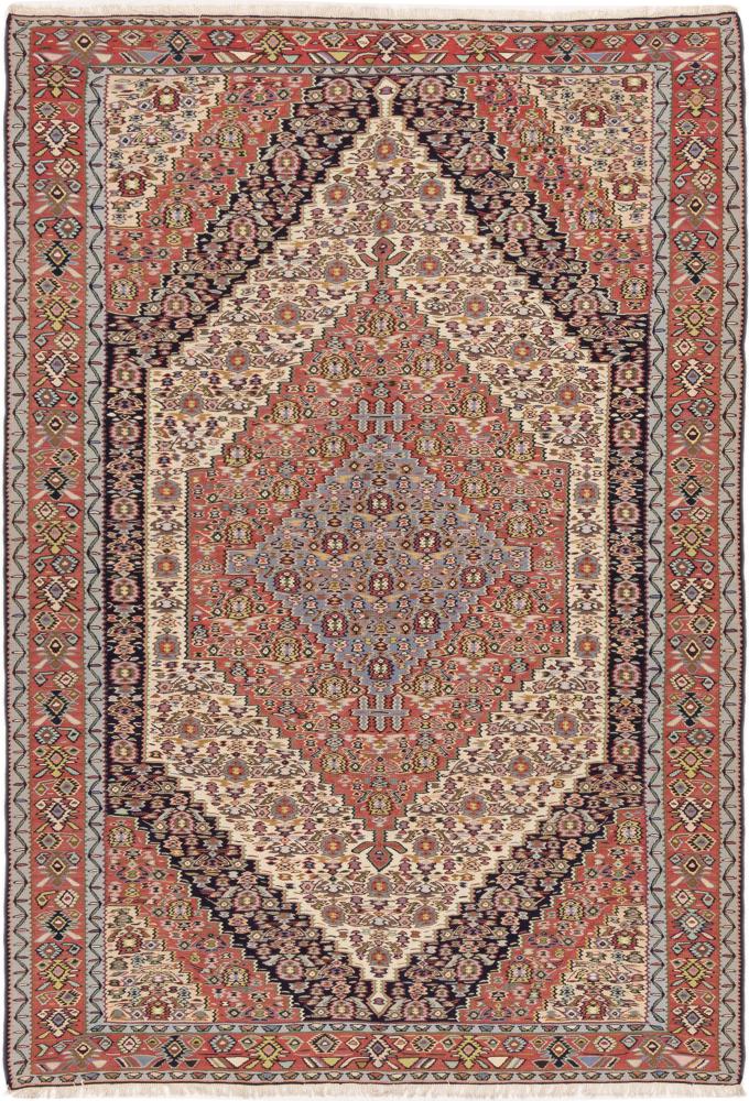 Persian Rug Kilim Senneh 251x177 251x177, Persian Rug Knotted by hand